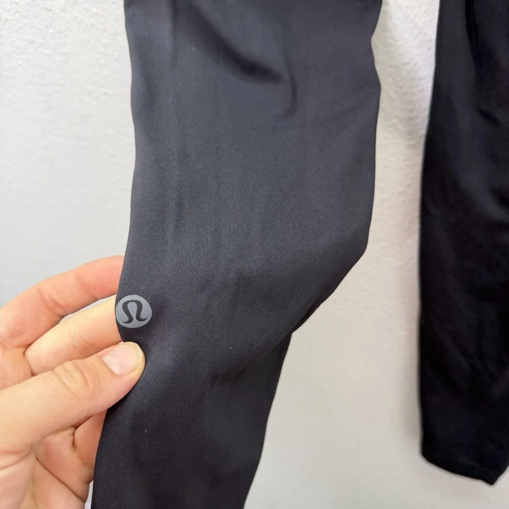 Lululemon Swift Speed High Rise Black Leggings Yoga Reflective 28